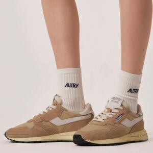 Autry Women’s Reelwind Low Sneaker Nylon/Suede Filler/White sz 38 New in Box